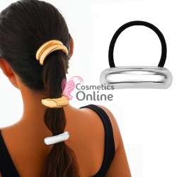 Inel pentru prins parul din metal model DMX01GG Argintiu